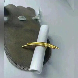 Long Golden Ring with a Tiny Bling